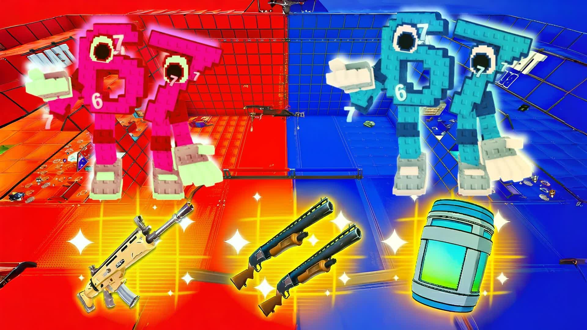 CRAZY SIXSEVEN RED VS BLUE 🔴🔵