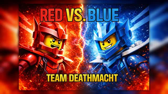 CRAZY RED VS BLUE | TDM | BRICK ARENA