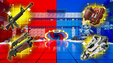 SANTA VS EVIL RED VS BLUE 🔴🔵