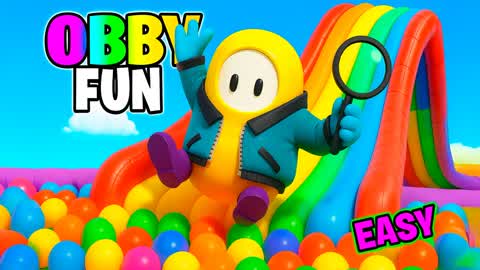 ⭐FALL GUYS OBBY EASY