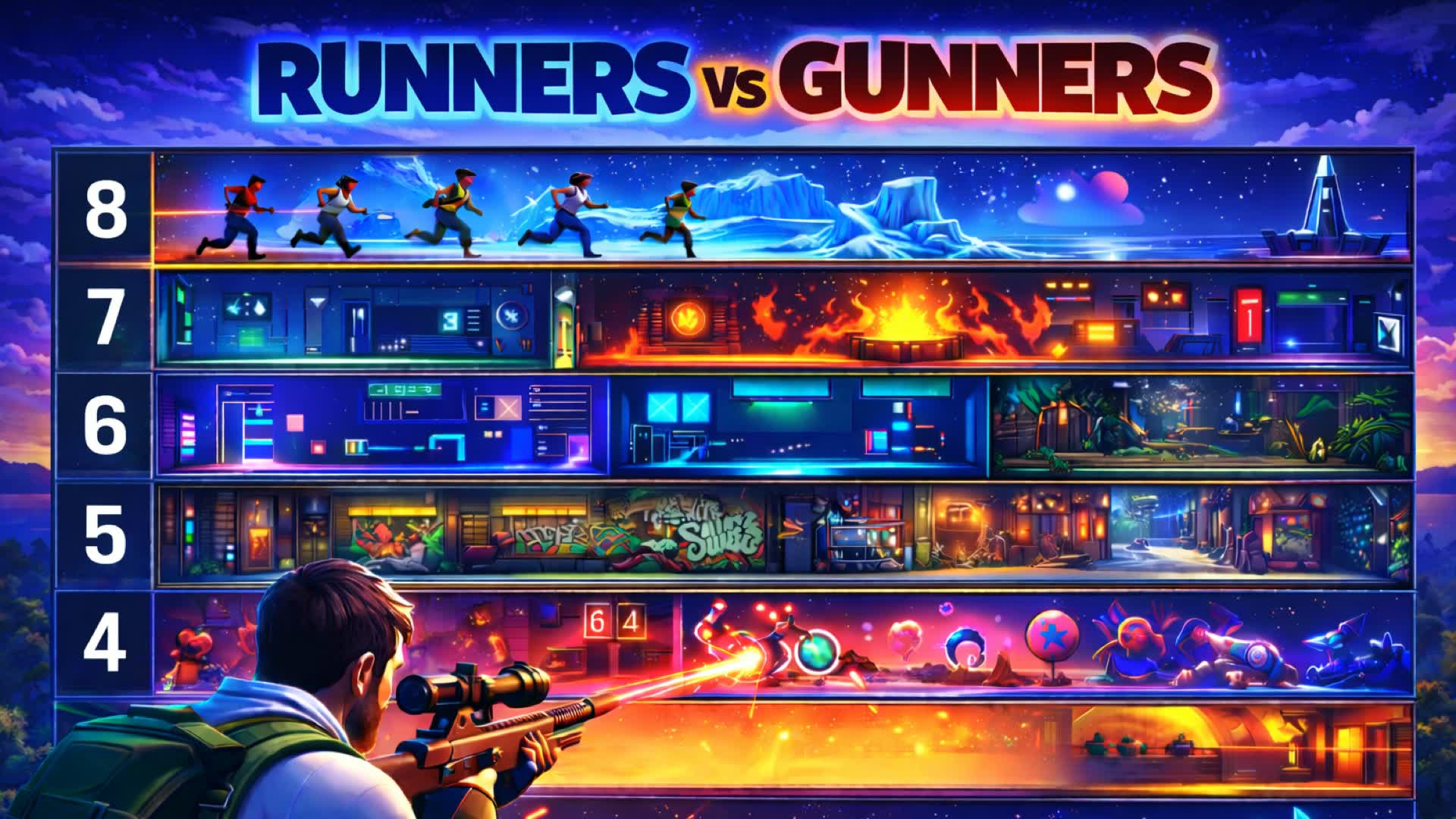 RUNNERS VS GUNNERS💥🏃🏻‍♂️