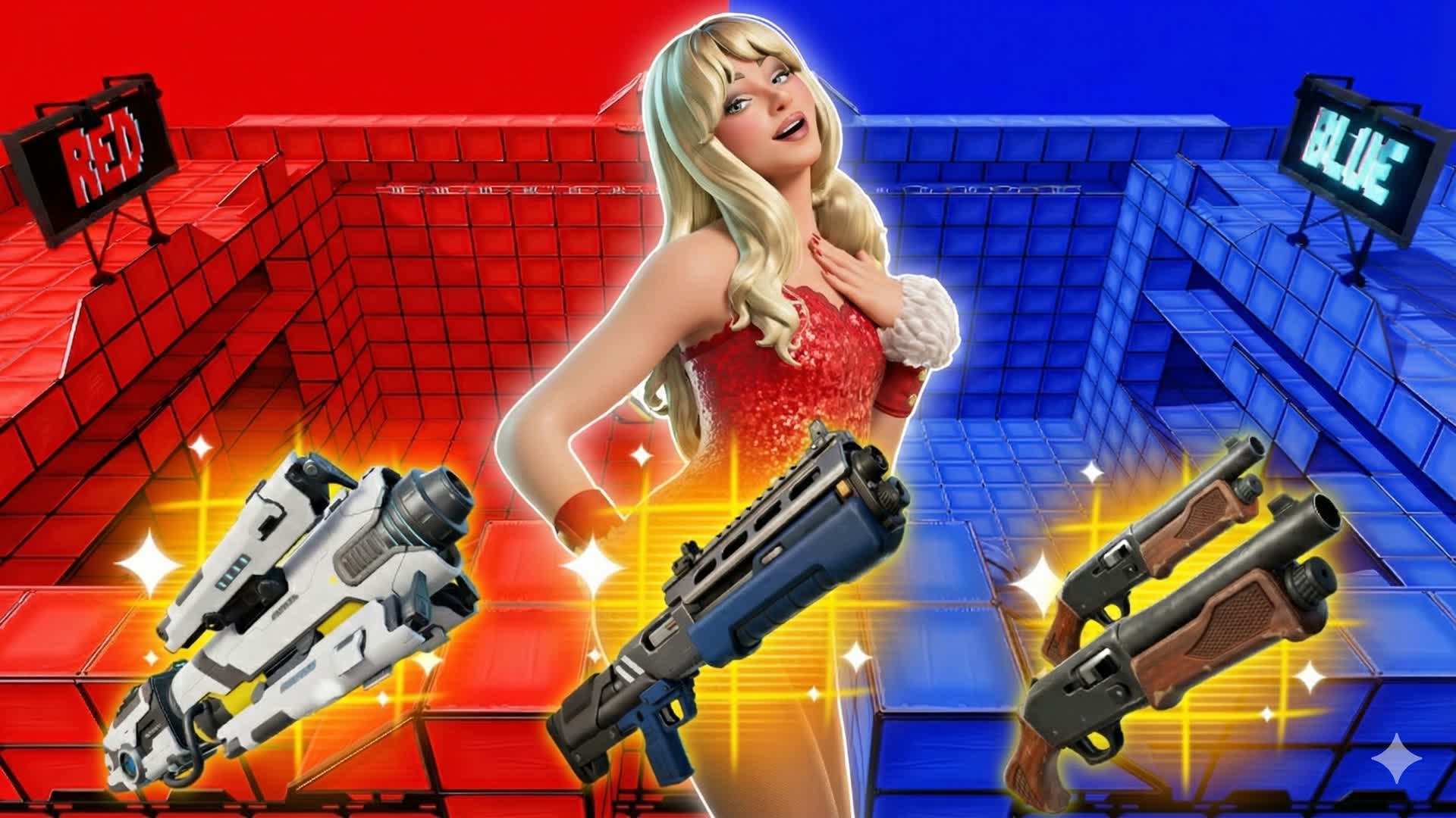 XMAS GIRL RED VS BLUE 🔴🔵 SUPER