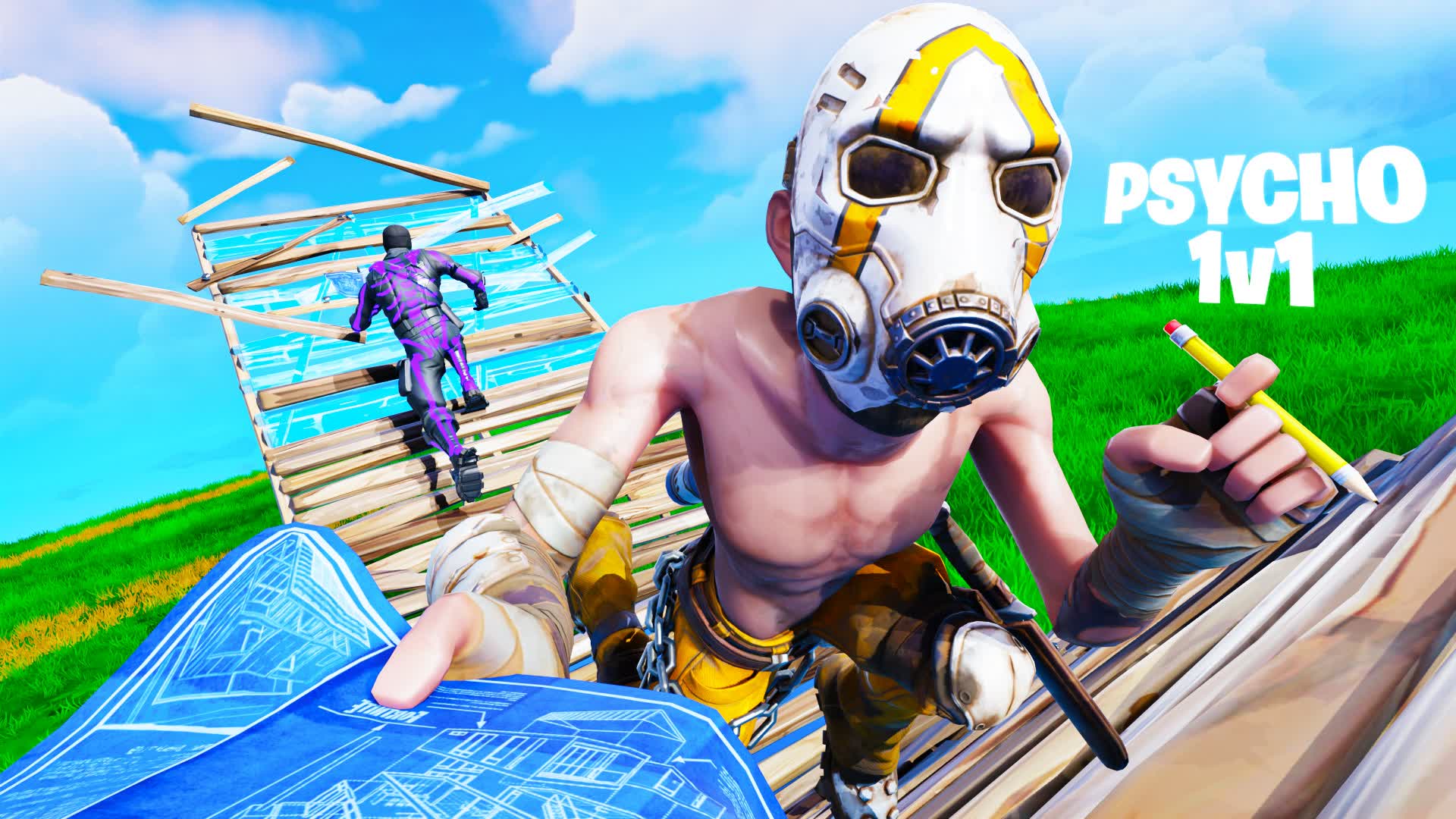 PSYCHO 1V1 BUILD FIGHT (DOUBLE PUMP)