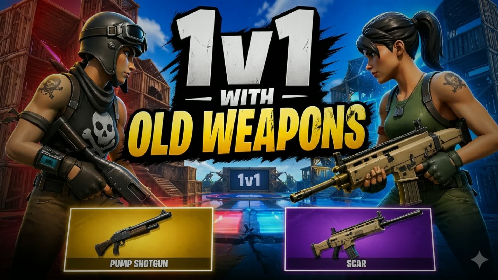 1v1 with old weapons