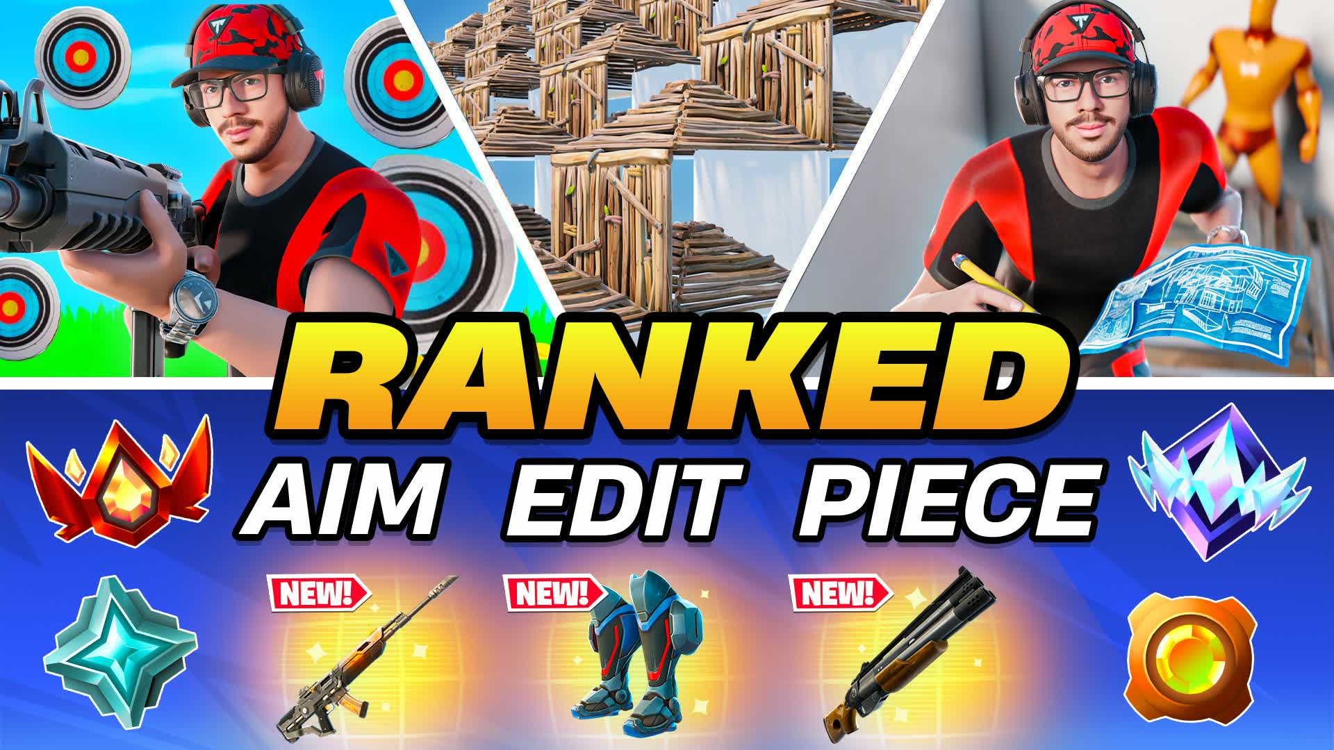 Ranked Aim Edit Piece & 1v1🎯[Practice]