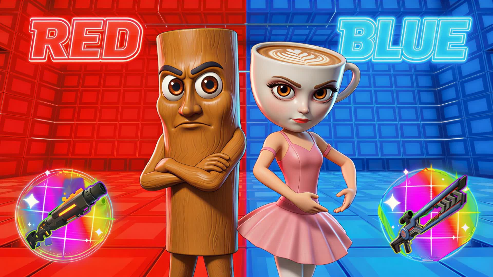 BRAINROT 赤 対 青 🔴🔵 UNC