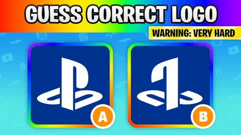 🌈GUESS THE REAL LOGO🔍 PARKOUR MINIGAME