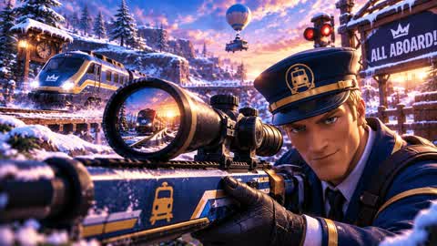 🔫TRAIN GUN GAME ♾️ MSZ