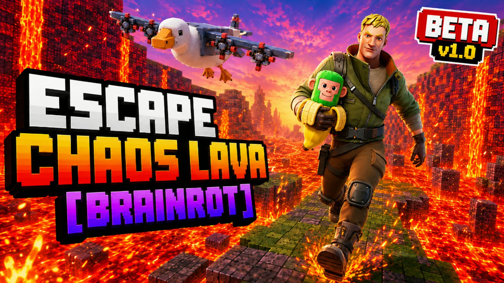 ESCAPE CHAOS LAVA [BRAINROT]