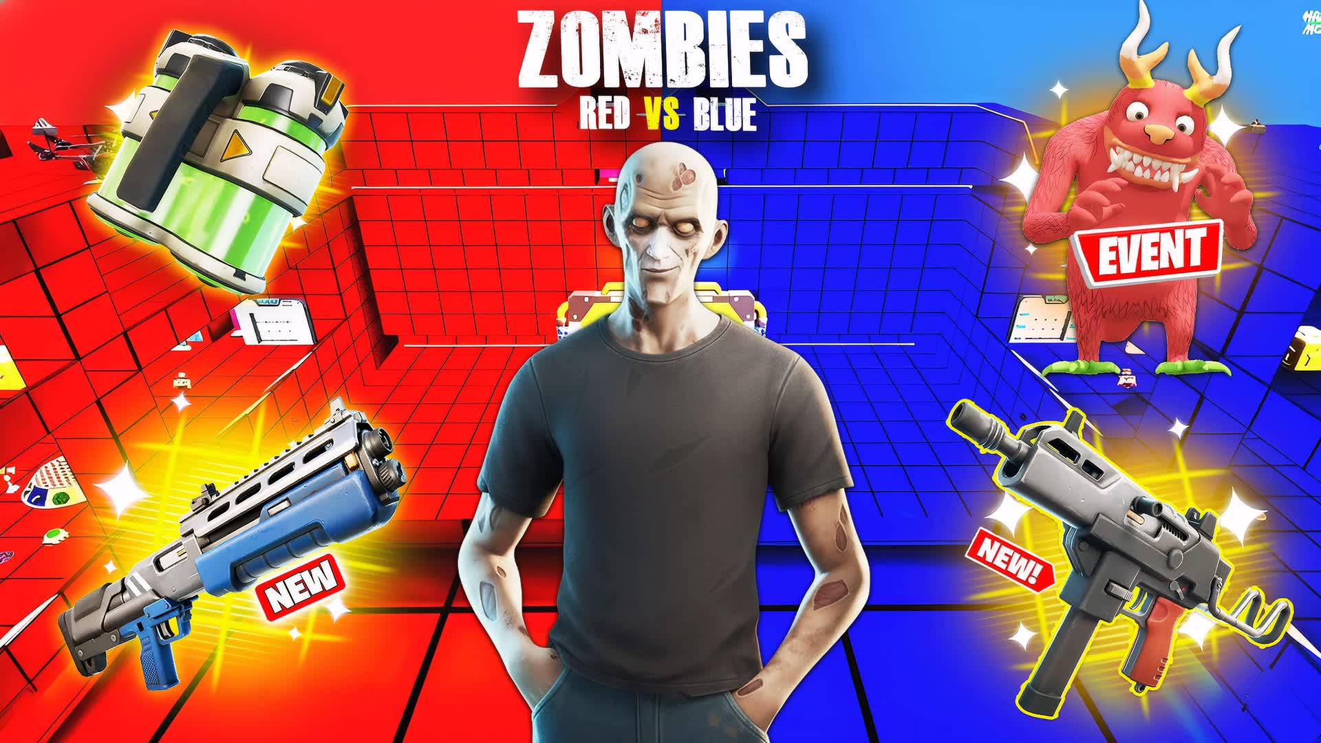 ZOMBIES RED Vs BLUE 🧟🔴🔵