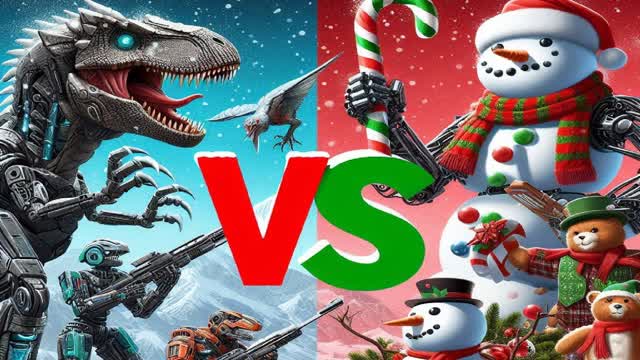 Dinosarios VS Navidad