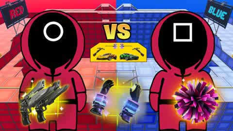 SQUID GAME 🔴RED VS BLUE 🔵PVP