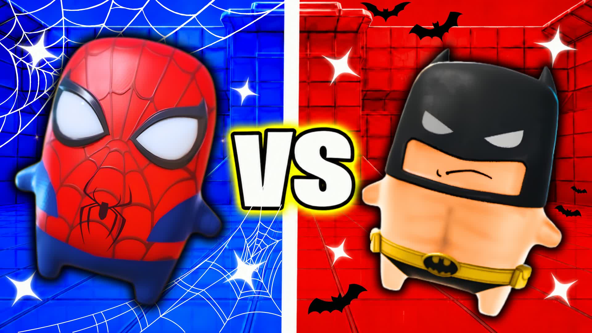 SPIDER VS BAT BATTLE RED VS BLUE 🔴🔵