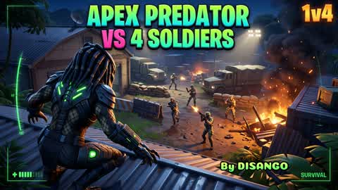 👽APEX PREDATOR VS SOLDIERS🔫
