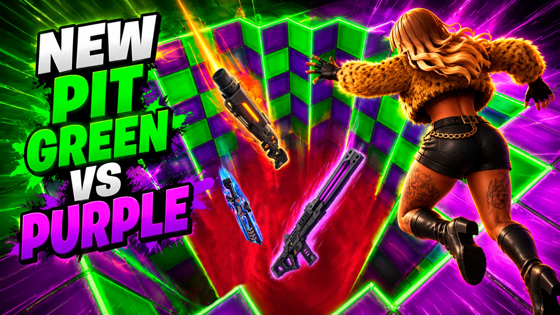 NEW PIT GREEN VS PURPLE