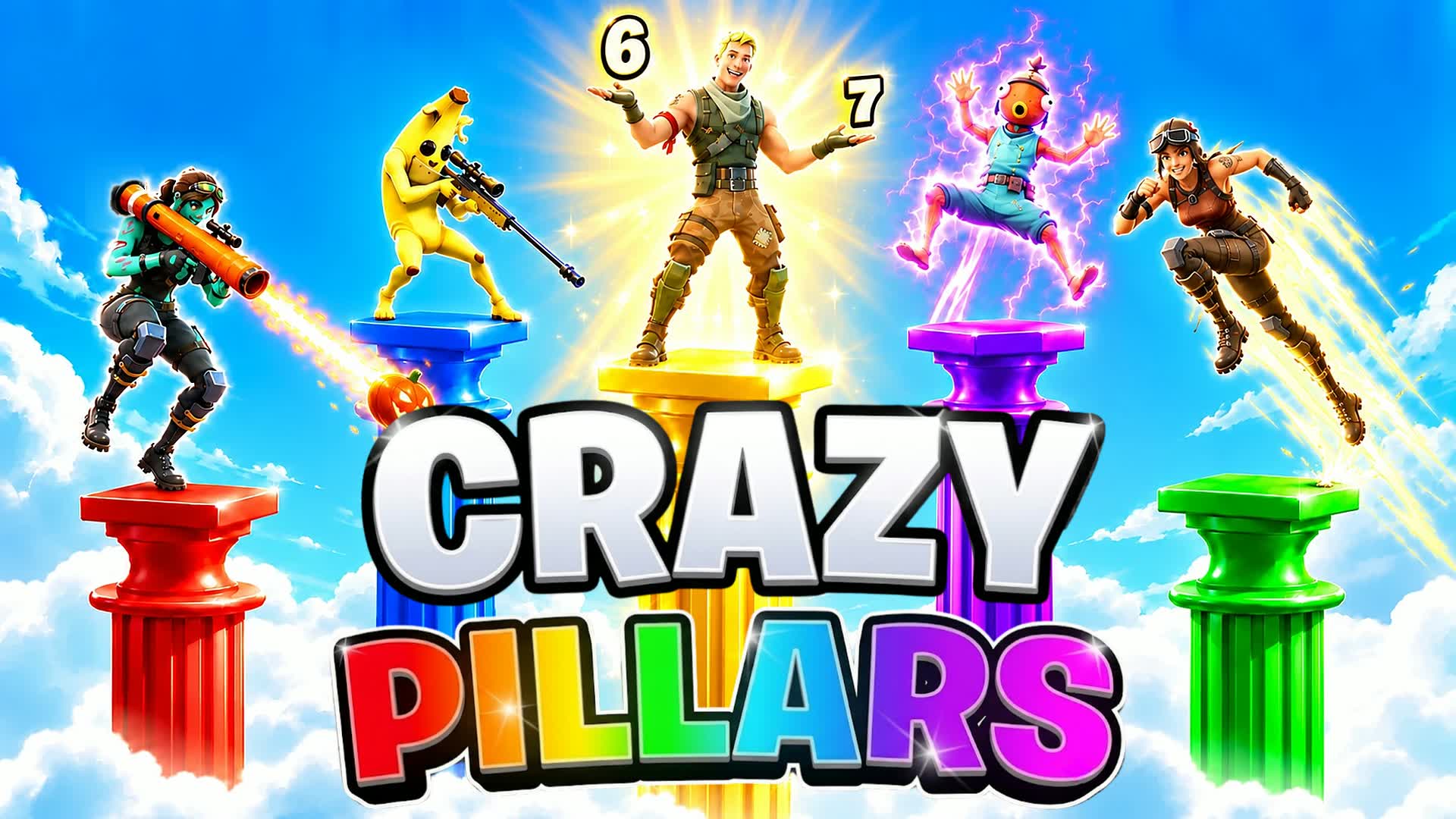 CRAZY PILLARS SOLO - Fortnite island 2641-8657-0827 by Apolo -α-