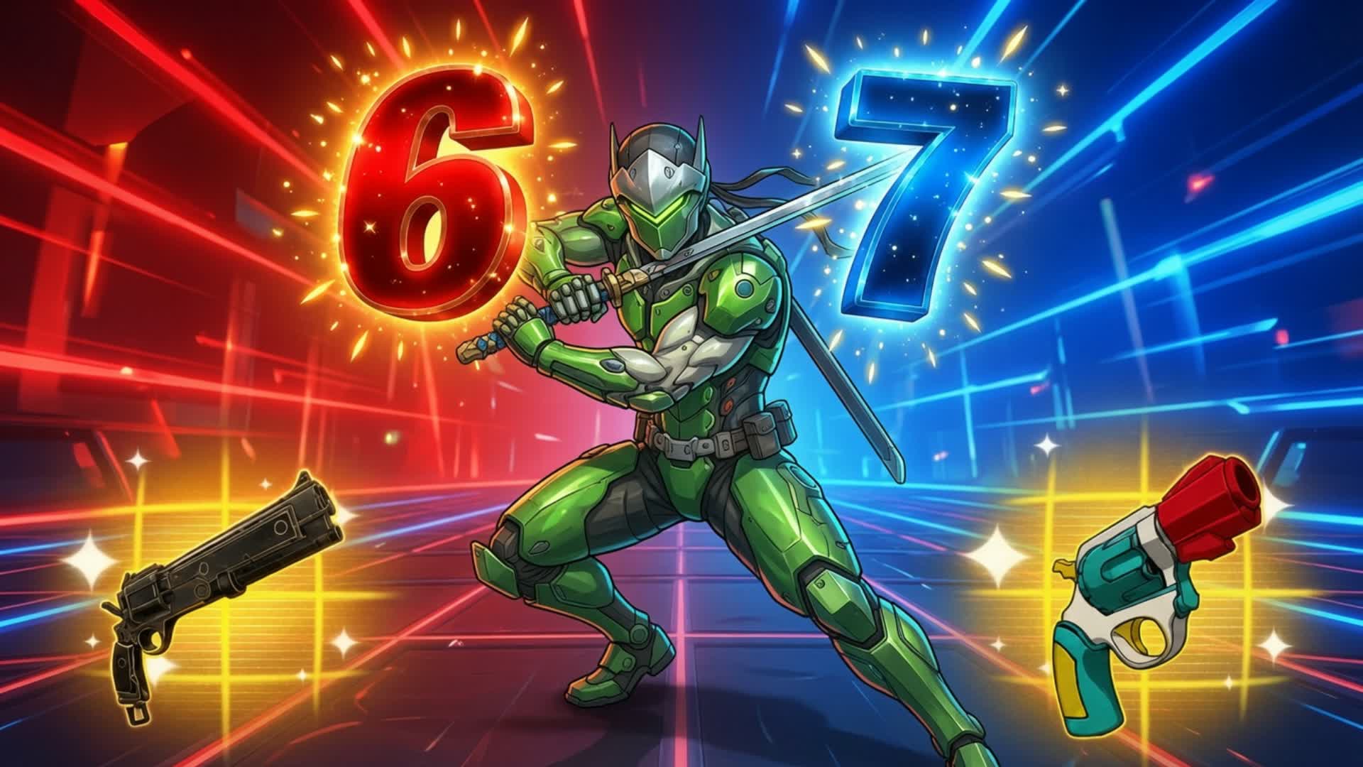 GENJI RED VS BLUE🔴🔵67 🌈