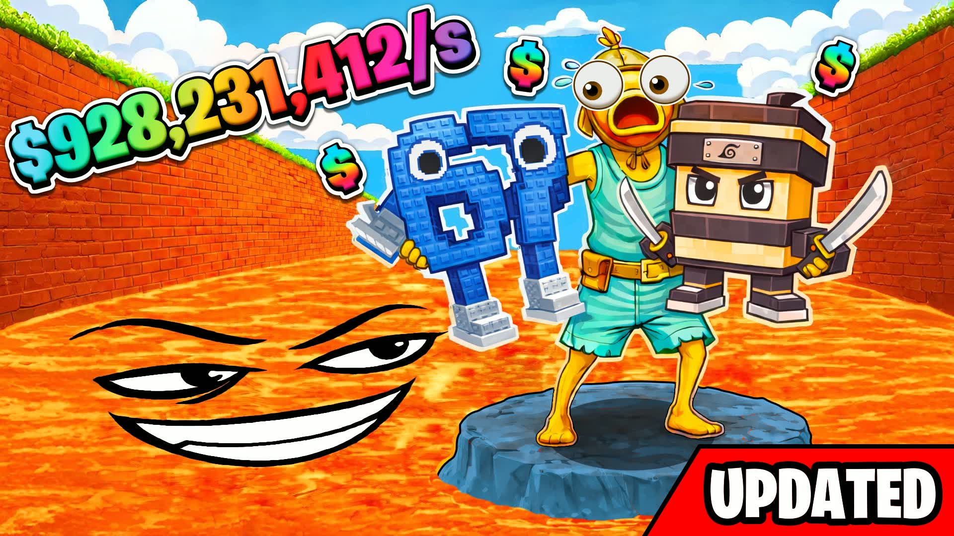 SURVIVE LAVA FOR THE BRAINROTS [TYCOON]