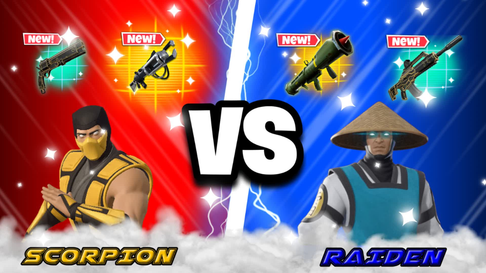 RED VS BLUE 🔴🔵 - SCORPION VS RAIDEN