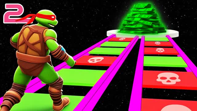 IMPOSSIBLE GLASS BRIDGE TMNT