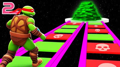 IMPOSSIBLE GLASS BRIDGE TMNT