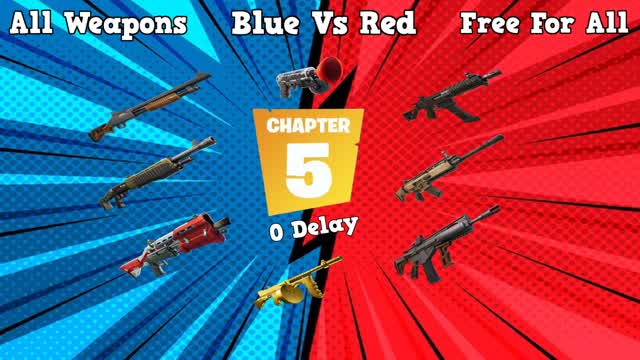 🔵 BLUE VS RED 1V1 FFA 🔴