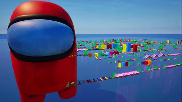 150 LEVEL AMONG US OBBY PARKOUR ⭐