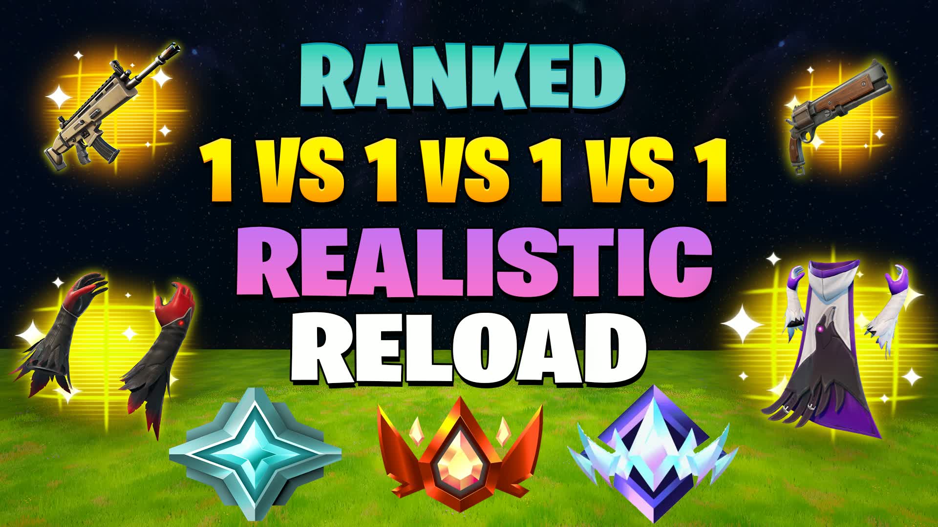 1v1v1v1 RELOAD FREE FOR ALL(NEW GUNS)
