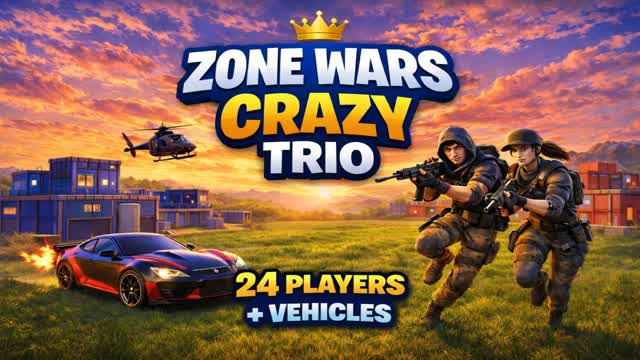 👑 ZONE WARS CRAZY TRIO + VEHICLES 👑