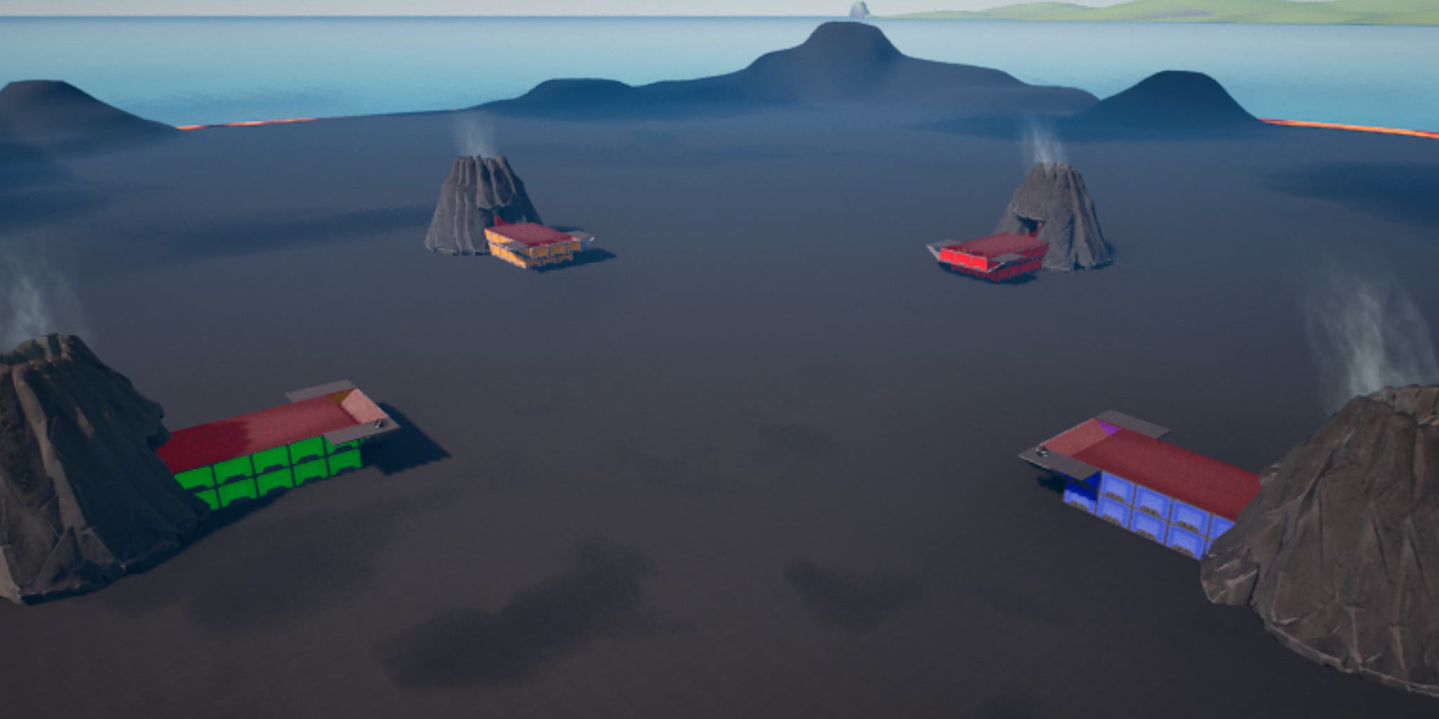 Volcano Wars! FLOOR IS LAVA ZONE WARS