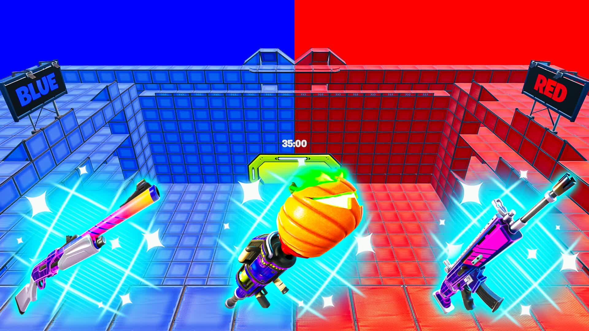 MEGA RED VS BLUE ⭐ CARS