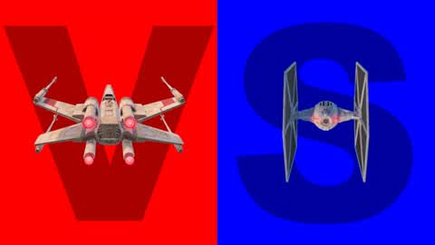 50 v 50 Red vs Blue Starfighters