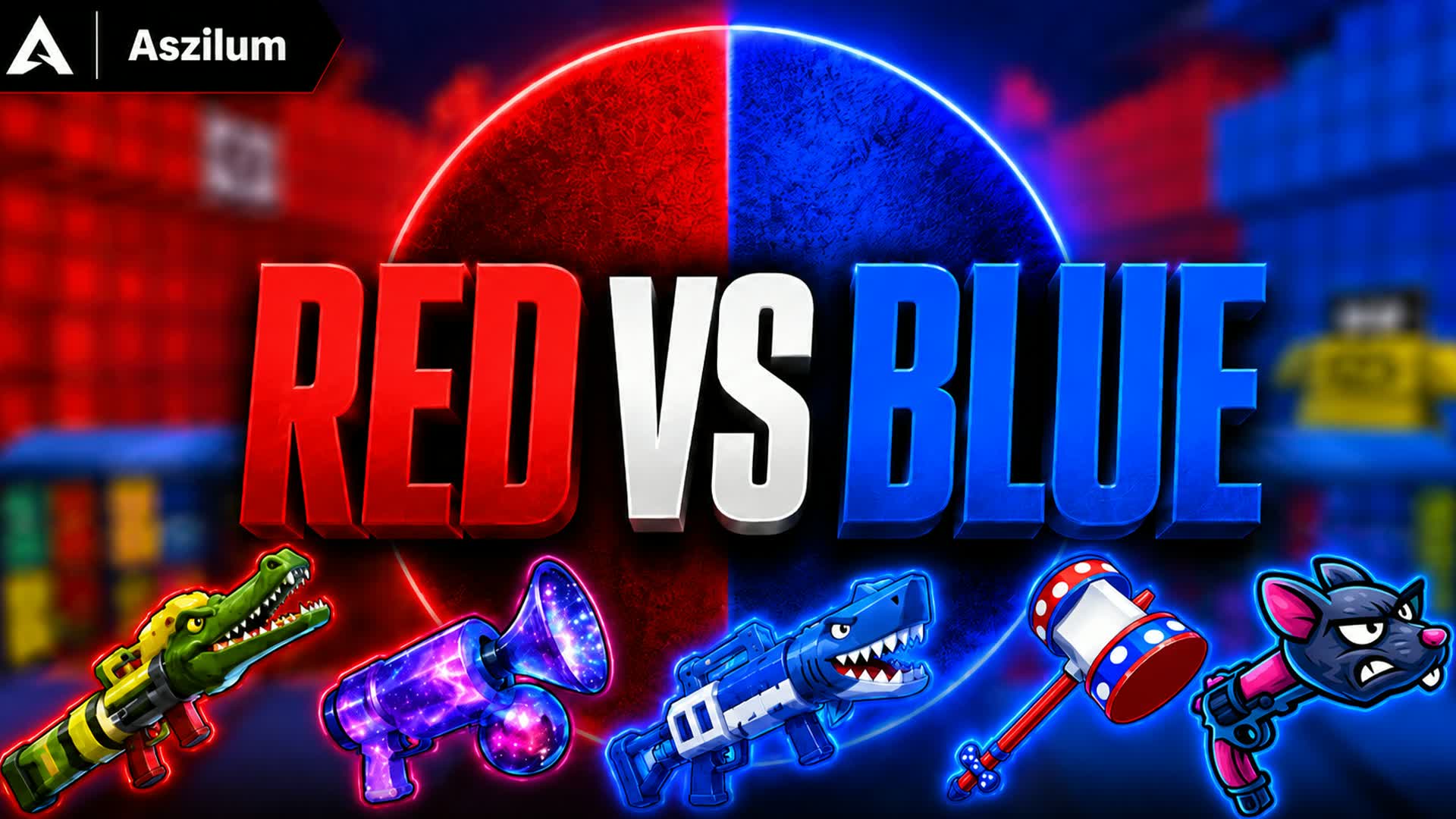 🔴 RED VS BLUE 🔵 CRAZY WEAPONS ARENA