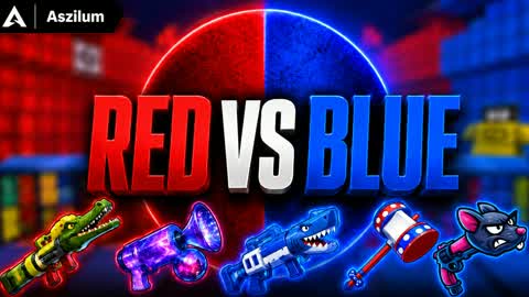 🔴 RED VS BLUE 🔵 CRAZY WEAPONS ARENA
