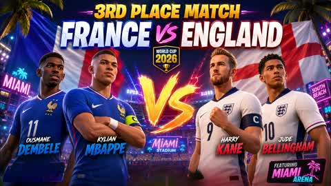 ENGLAND vs FRANCE 3rd PLACE MATCH WORLD