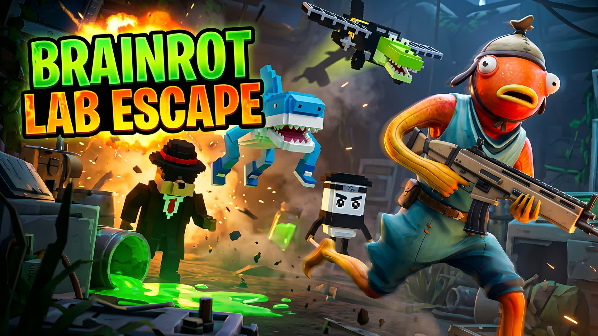 BRAINROT LAB ESCAPE [ROGUELIKE] 3969-7574-1674 by behash - Fortnite ...