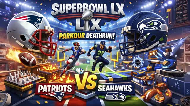 SUPER BOWL PARKOUR 🏈 PATRIOTS SEAHAWKS