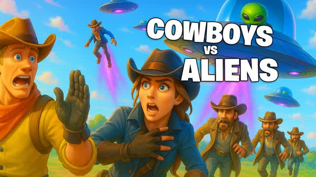 🤠 COWBOYS VS ALIENS 👽 TEAM UFO OLDWEST