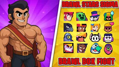 🥊SUPER SIGMA BRAWL STARS BOX FIGHT🥊