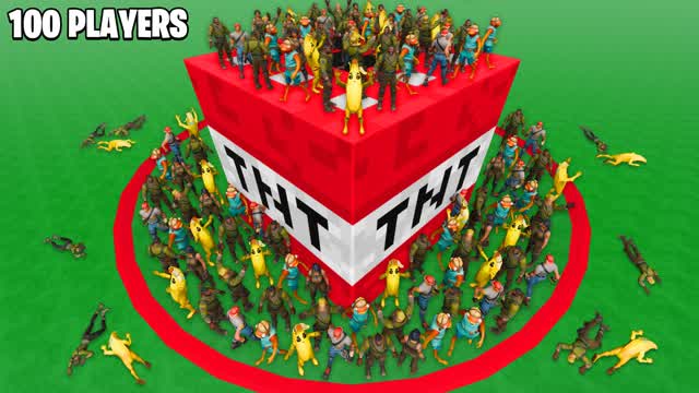 100 PLAYERS GIANT TNT ESCAPE