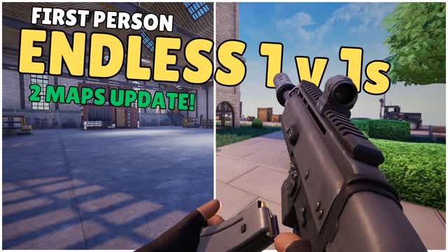 First Person Endless 1v1s - 2 Map Update