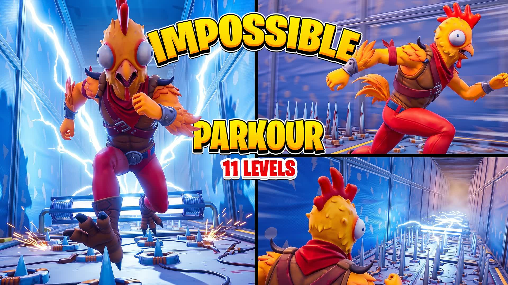Impossible Parkour - 11 Levels ( 3841 ) — Fortnite Creative Insel