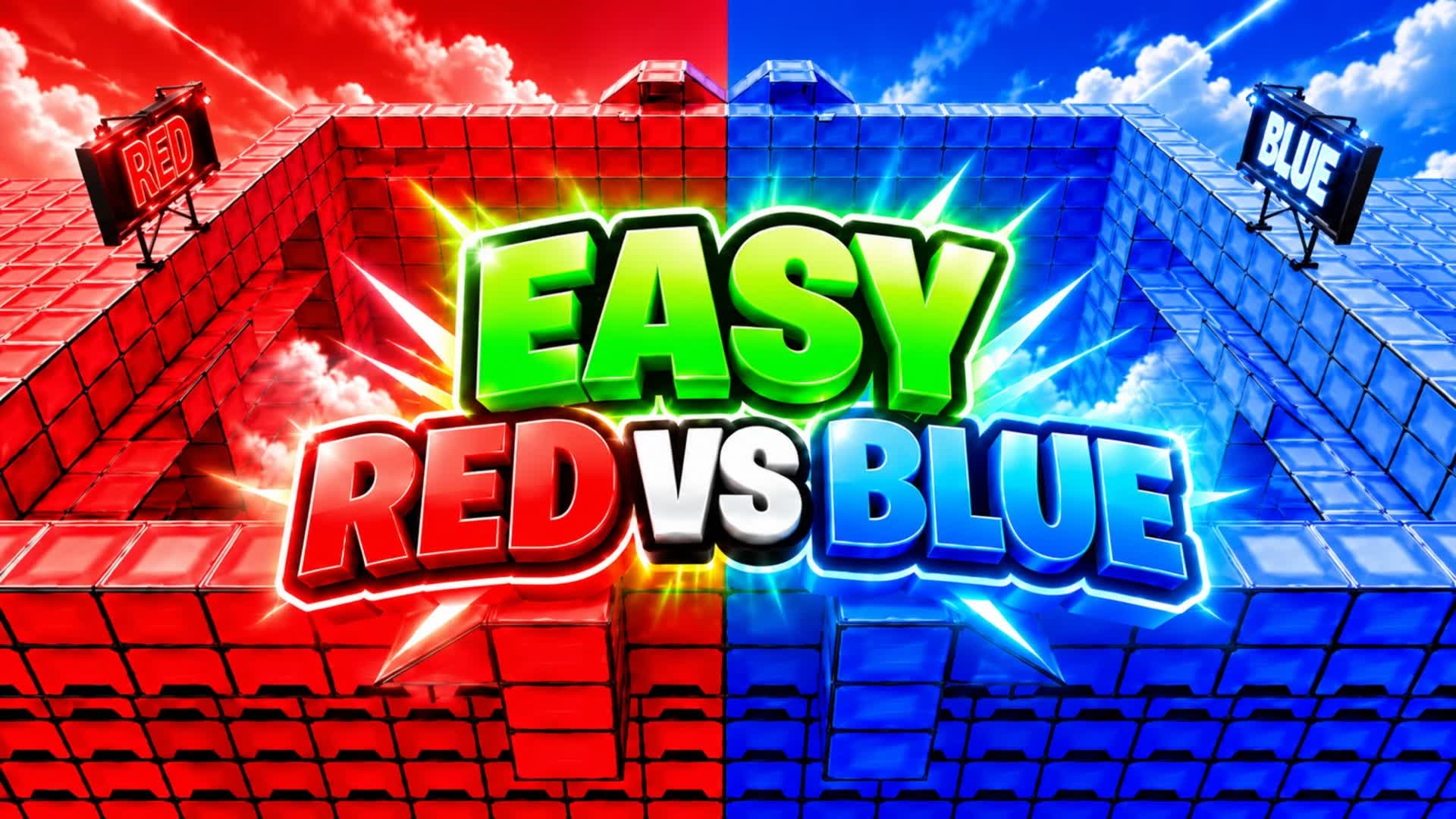 EASY RED VS BLUE 🔴🔵