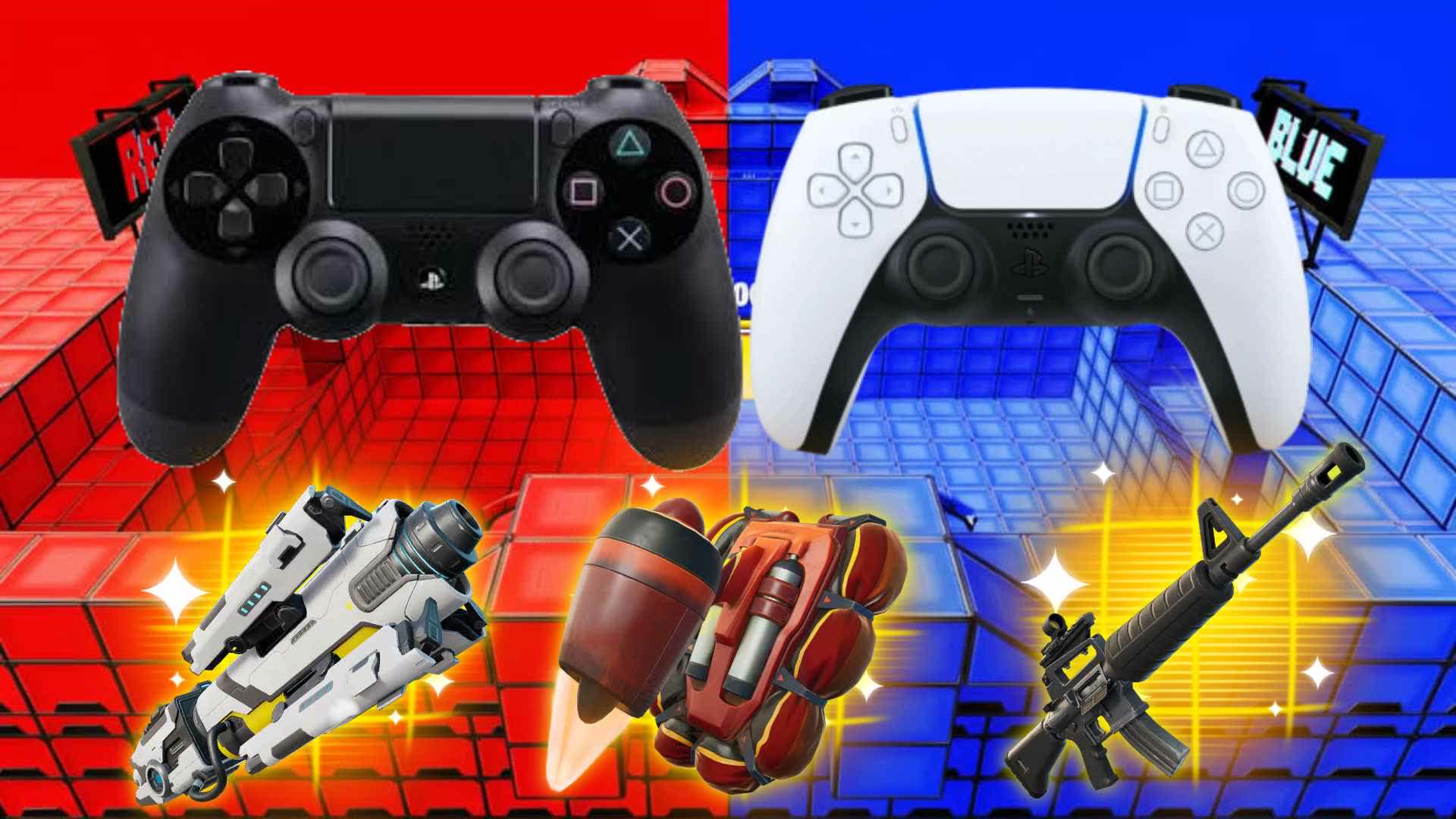 CRAZY PS5 VS PS4 RED VS BLUE 🔴🔵