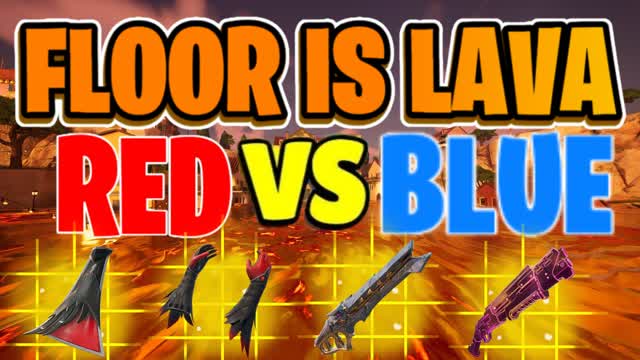 FLOOR IS LAVA: RED VS BLUE