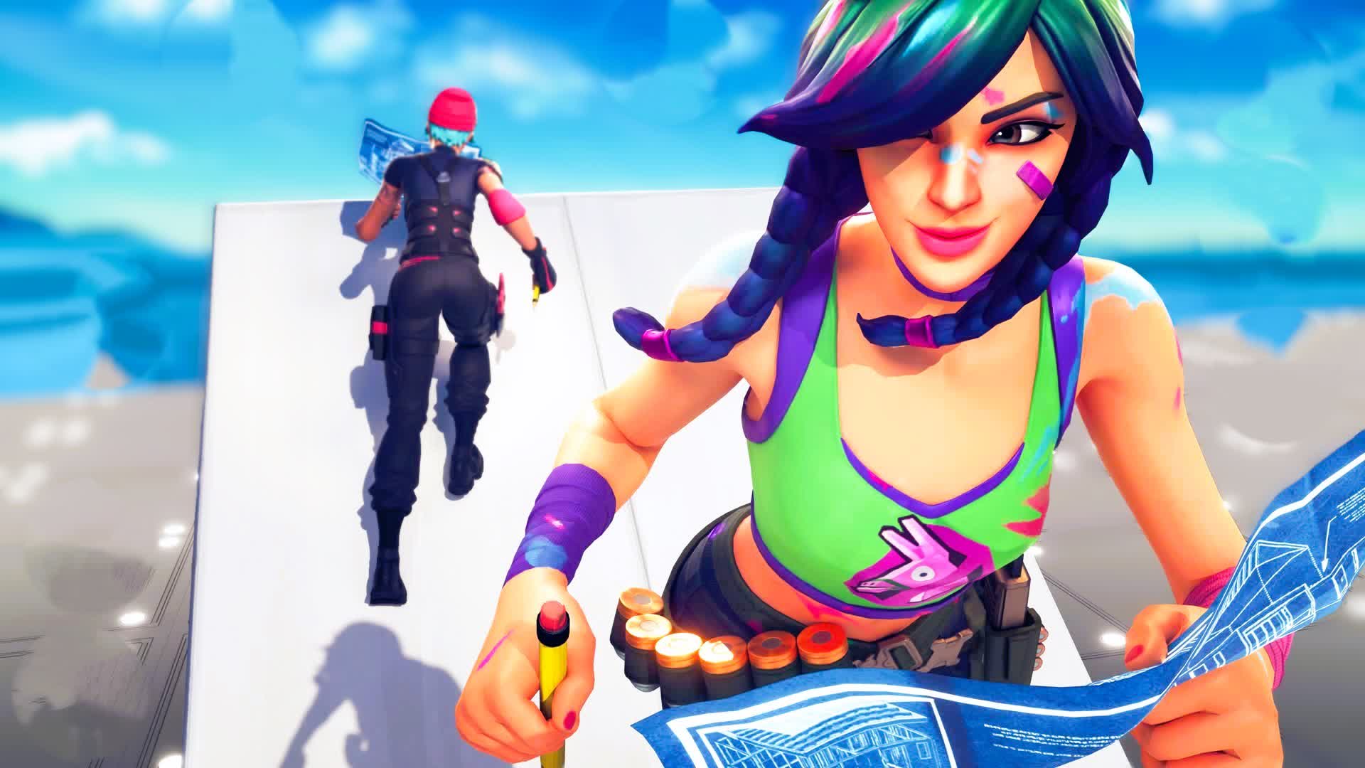 1v1 build fight!!