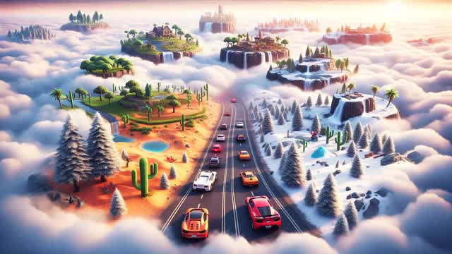 CARS MEGA RAMP - SKY ☁