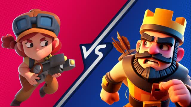CLASHROYALE & BRAWLSTARS RED VS BLUE🔴🔵
