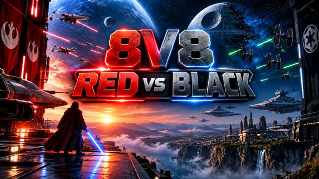Star Wars : Red vs Black 8V8 Gun Game