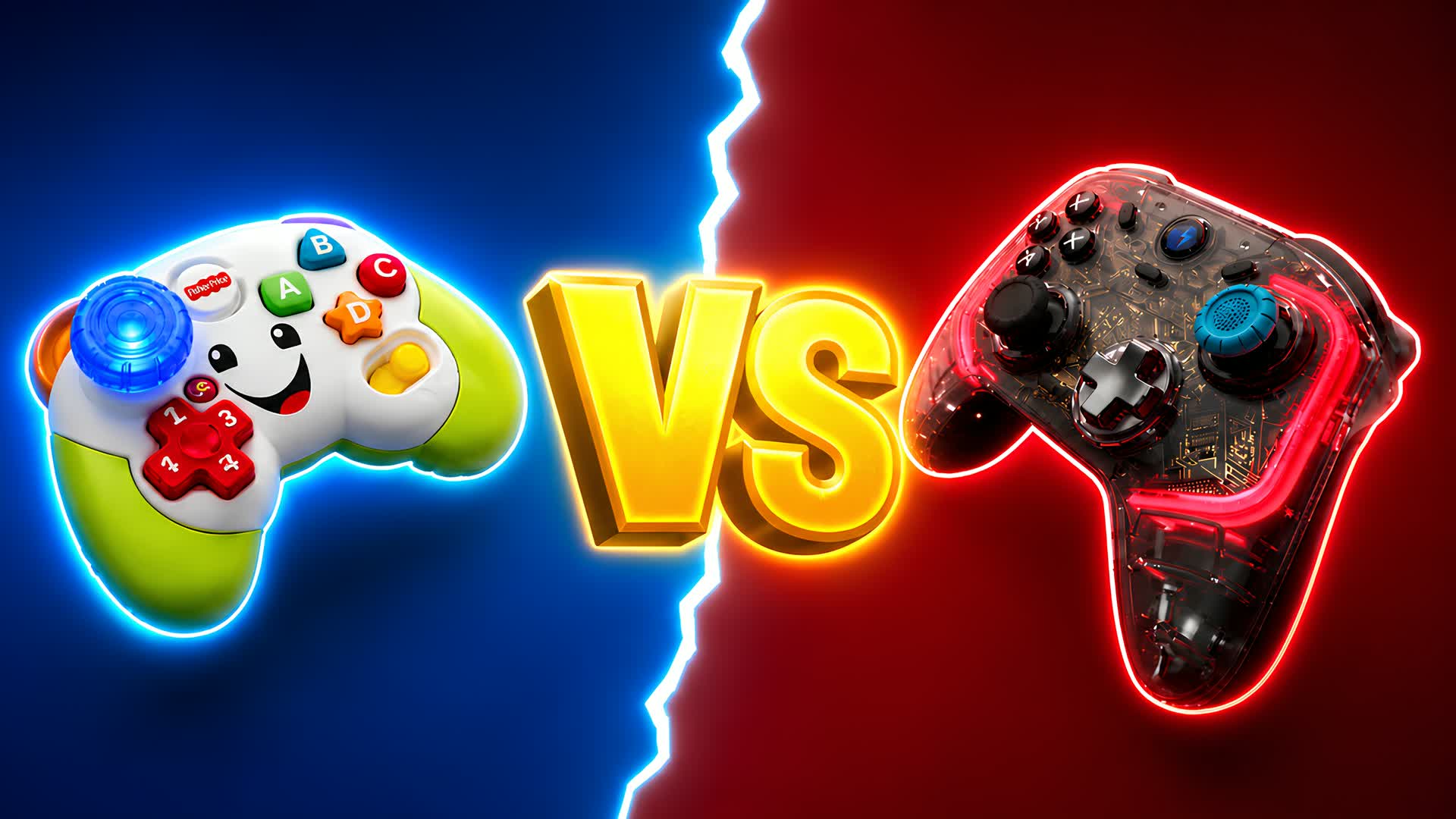 TOY VS GAMER RED VS BLUE 🔴🔵